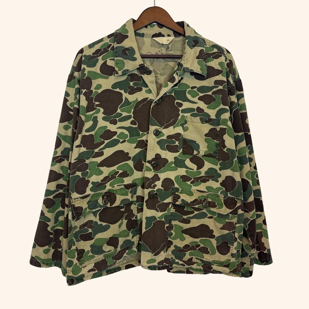 Vintage Ranger Duck Camo Hunting Chore Jacket
